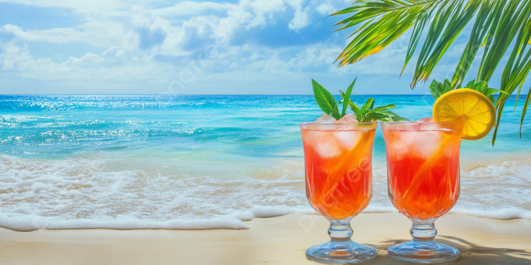 Beachy Cocktails for Indoor Escapes